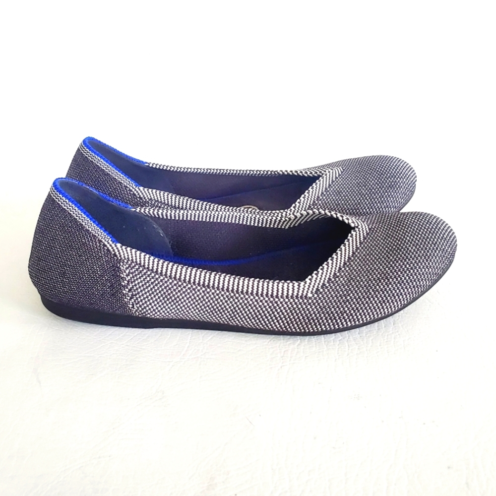 Rothy's Gray Birdseye Shoes Retired Round Toe 6